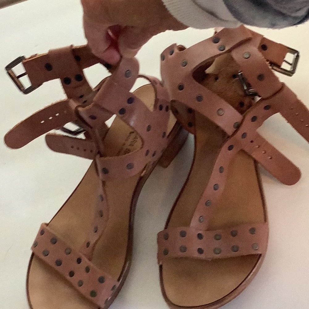 Leather Barbara Barbieri Sandals Sz 7.5